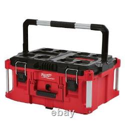 Milwaukee Portable Tool Box 22 in. Red Lockable Water Resistant Polypropylene