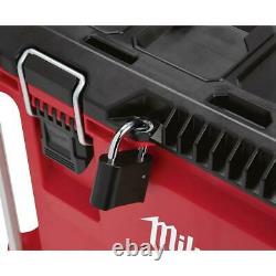 Milwaukee Rolling Tool Box 22 in. Padded Handle Wheeled 250 lb. Weight Capacity