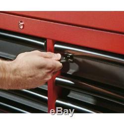 Milwaukee Tool Chest 46 in. 16-Drawer Steel Rolling Cabinet Set, Red Black