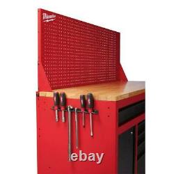 Milwaukee Tool Chest Work Bench Cabinet Pegboard Top 61in Rolling Garage