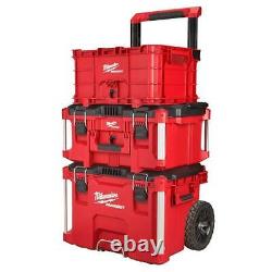 Milwaukee Tool Storage 22 in Rolling and Large Tool Box 18.6 in Crate Bin Red