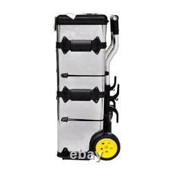 Mobile 3part Modular Tool Box Storage Chest Rolling Organizer Work Cart