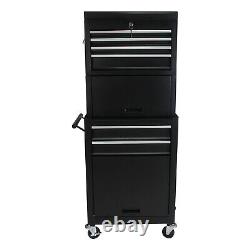 Mobile Rolling Tool Box Cabinet with Wheels & Drawers Tool Storage Cabinet