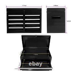 Mobile Rolling Tool Box Chest Cabinet with Lockable Wheels Sliding Drawers