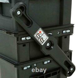 Mobile Tool Box 22 in. 4-in-1 Cantilever Storage Compartment Wheels Rolling