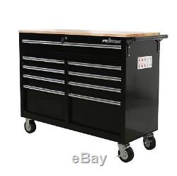 Mobile Work Bench Table Rolling Mechanics Tool Box Cart Chest Metal Cabinet Job