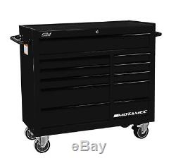 Motamec PRO94 Large Roller Cabinet Tool Chest RollCab Box Roll Cab Black
