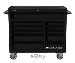 Motamec PRO94 Large Roller Cabinet Tool Chest RollCab Box Roll Cab Black