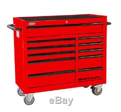 Motamec PRO94 Large Roller Cabinet Tool Chest RollCab Box Roll Cab Red