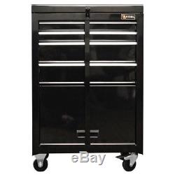 NEW 4 Drawer Tool Chest Cabinet Box Rolling Top Black Storage Tools Garage 22 in