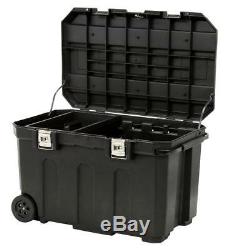 NEW 50-Gallon Stanley Rolling-Wheel Portable Toolbox Cart Chest Tool-Storage-Box