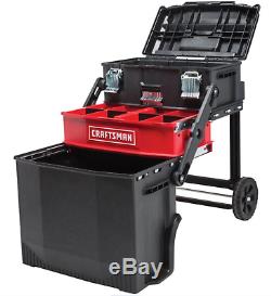 NEW! CRAFTSMAN 22 inch Multi-Level Rolling Workshop Lockable Tool Box in RED\