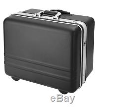 NEW Large Capacity Rolling Tool Box Aluminum Storage Case with Long Handle