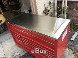 NEW Snap-On KRA2422 Roll Cab Tool Box 54x24 Inch Red Stainless Top NEW