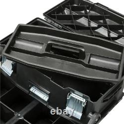 New 22 In. 4-In-1 Cantilever Mobile Tool Box Rolling Storage Fatmax Durable