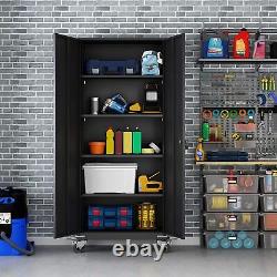 New Garage Storage Cabinet, Heavy Duty Rolling Tool Lockable Storage Box withWheel