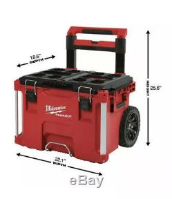 New Milwaukee Packout Tool Box Storage Organizer System Portable Rolling Work US