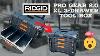 New Ridgid Pro Gear 2 0 Xl 3 Drawer Rolling Tool Box Ridgidtools Homedepot Toolbox Toolstorage