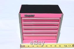 New Snap On Pink Mini Bottom Roll Cab Tool Box Mother's Day Limited Edition
