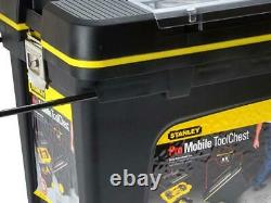 New Stanley Heavy Duty Pro Rolling Mobile Tool Chest Box Trunk Storage On Wheels
