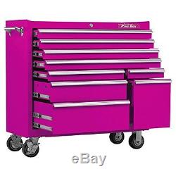 New The Original Pink Box 41-Inch 9-Drawer 18G Steel Rolling Tool Cabinet, Pink