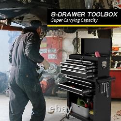 On Shine 8 Drawer Rolling Tool Chest, Large Capacity Rolling Tool Box with Wheel