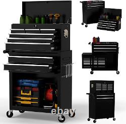 On Shine 8 Drawer Rolling Tool Chest, Large Capacity Rolling Tool Box with Wheel