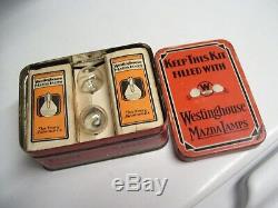 Original 1920 s- 1930s nos Vintage Westinghouse lamp Bulb tin Ford gm chevy