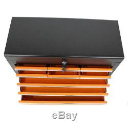 Portable Removable Top Chest Rolling Tool Storage Box Cabinet 16 Sliding Drawers