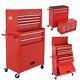 Portable Removable Top Chest Rolling Tool Storage Box Cabinet Sliding 6 Drawers