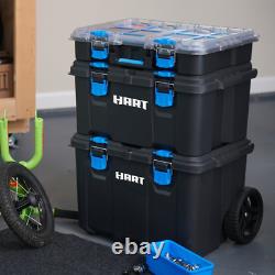 Portable Rolling Tool Box on Wheels Cart Part Organizer Storage Bin Set 3 Piece
