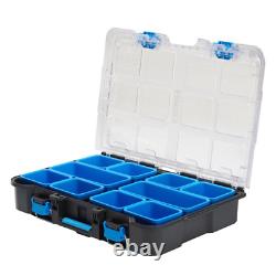 Portable Rolling Tool Box on Wheels Cart Part Organizer Storage Bin Set 3 Piece