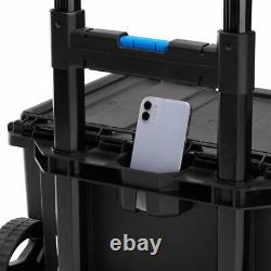Portable Rolling Tool Box on Wheels Cart Part Organizer Storage Bin chest kit