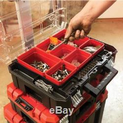 Portable Tool Box Storage Modular Rolling Organizer Tower Lockable Wheeled