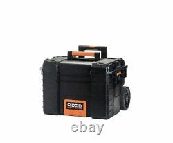 RIDGID 22 in Portable Rolling Tool Box Pro Gear Cart Heavy Duty Lockable Storage