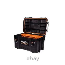 RIDGID Rolling Tool Box+Compact Organizer 22 Resin 5000-cu-in Holding Capacity