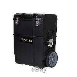 ROLLING TOOL BOX Organizer Mobile Work Center Cabinet Plastic Storage 2 in1 Cart