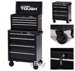 ROLLING TOOL CHEST BOX CABINET COMBO 4 Drawer Storage Metal Wheel Cart 26