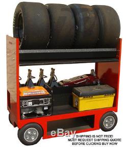 RSR Pit Box Pitbox Rolling Portable Racing Toolbox Cart Kart Tool box Tire Rack