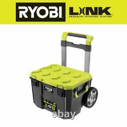 RYOBI LINK Lockable 22 in Rolling Modular Tool Box with 200 lbs. Capacity Green