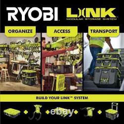 RYOBI LINK Lockable 22 in Rolling Modular Tool Box with 200 lbs. Capacity Green