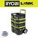 Ryobi Rolling Medium And Standard Tool Box With Tool Crate Modular Storage System