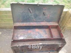 Rare Antique Snap-on K-6 bottom tool box with K-5 Top Box Rolling Chest