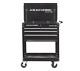 Roll Around 30 In. 4 Drawer Rolling Tool Box Storage Chest Cabinet Cart Black