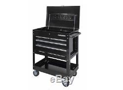 Rolling 4-Drawer Steel Mechanic Utility Tool Storage Cart, Toolbox, Cabinet, Box