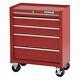 Rolling Cabinet, 26 In. Wx14 In. Dx32 In. H, Red Waterloo Sca-26514-rd-f