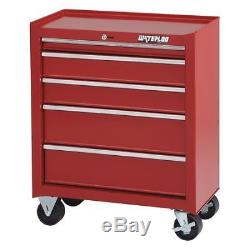 Rolling Cabinet, 26 in. Wx14 in. Dx32 in. H, Red WATERLOO SCA-26514-RD-F