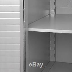 Rolling Cabinet Locking Tool Box Chest Stainless Steel 4-Drawer Garage Storage