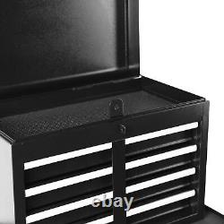 Rolling Garage Organizer Detachable 5 Drawer Tool Chest with Large Storage Black