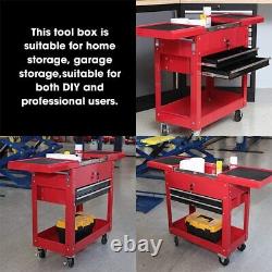 Rolling Garage Workshop Tool Organizer 2 Drawer Tool Chest Tray With Work Surface